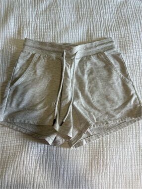 stars above Heather Gray Drawstring Lounge Shorts